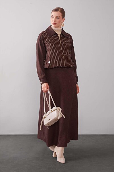 Levidor Coffee Skirt Set