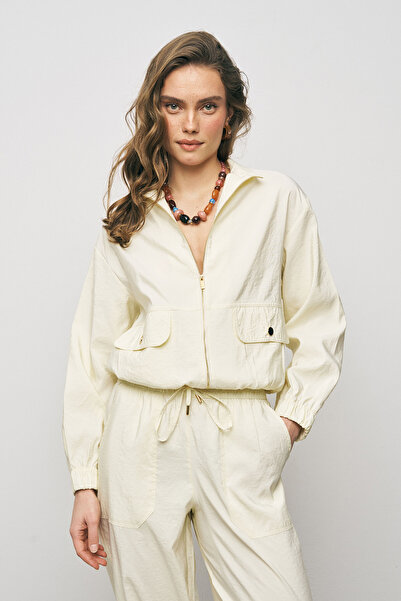 Orfeo Negro Women's Comfortable Functional Bomber Jacket with Elastic Waist a...