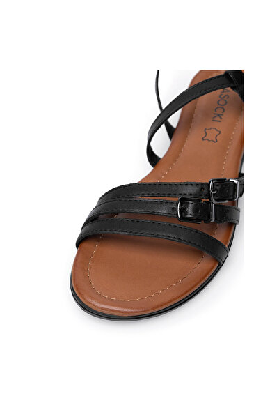 LASOCKI sandals for women black ARENA RST-ARENA-36