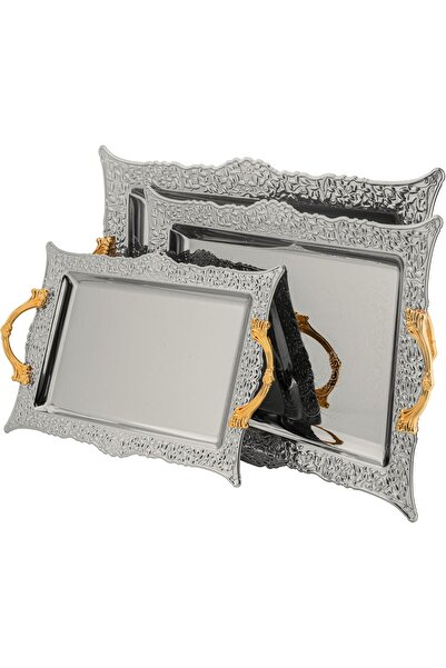 ALSAIF Rectangular Serving Tray with Side Handles from