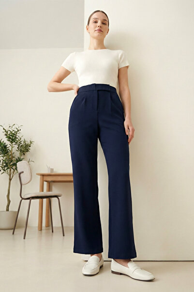 MODAQU Velcro Trousers with Pockets - Navy Blue