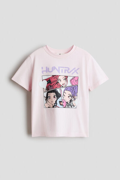 H&M Baskı Motifli ve Pamuklu Tişört