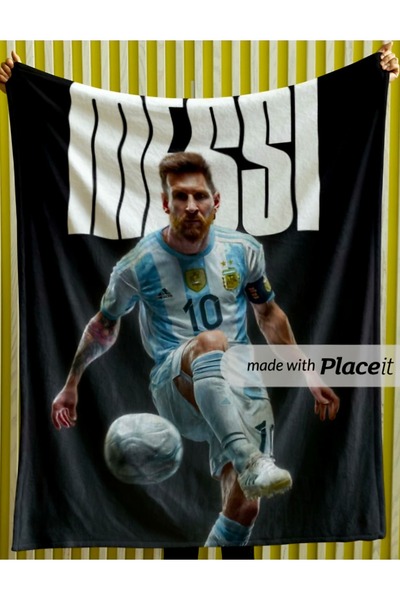 Elmas Dizayn 150X220 cm Tv Seat Bed Children's Blanket Hypoallergenic Messi 10