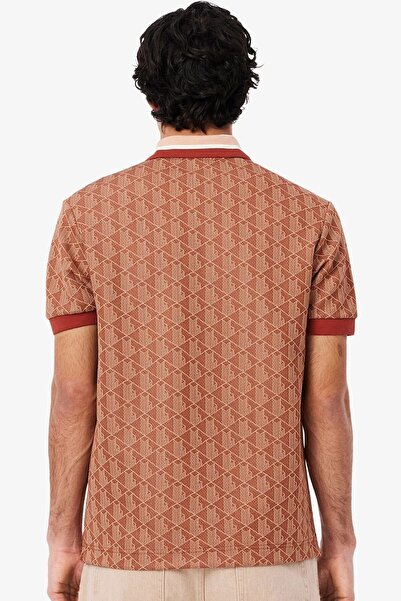 Lacoste Classic Fit Monogram Polo T-Shirt Men's Polo Collar T-Shirt Tile