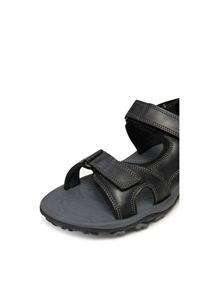 LASOCKI Sandale bărbătești negre RIKO-02 MB