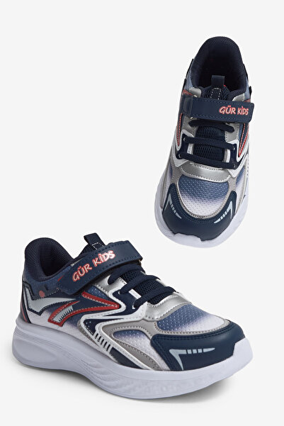 Tonny Black Pantofi sport pentru copii, unisex, albastru marin, roșu, cu talp...