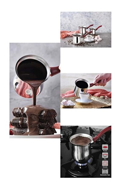 ÇEÇEN HOME 1 قطعة إبريق قهوة من الفولاذ المقاوم للصدأ رقم 6 (6 أكواب) حجم كبير