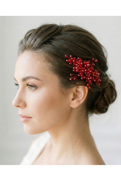 gelinmz Bridal Hair Comb with Dense Pearls and Crystal Stones – Handmade Hair...