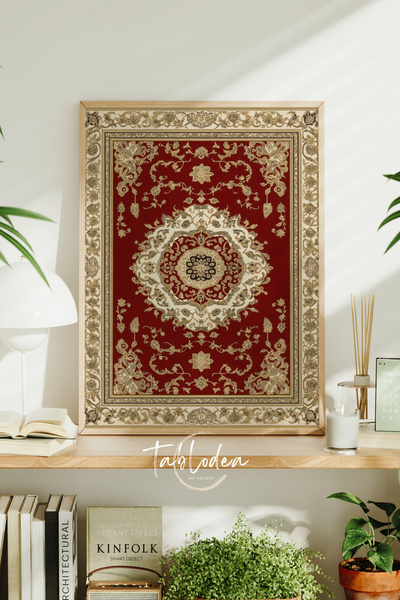 tablodea Covor cu motiv otoman clasic vintage, tablou cu model TD, decor trad...