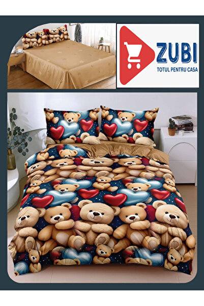 OEM 3D Satin Cotton Bedding, 4 Pieces, Double Bed, bed sheet 240x250 cm