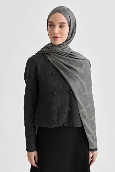 Tuğba Miray Jakar Natural Şal - Füme