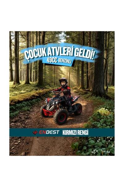 ENBEST 49 CC BENZİNLİ ÇOCUK ATV 4-12 YAŞ KIRMIZI