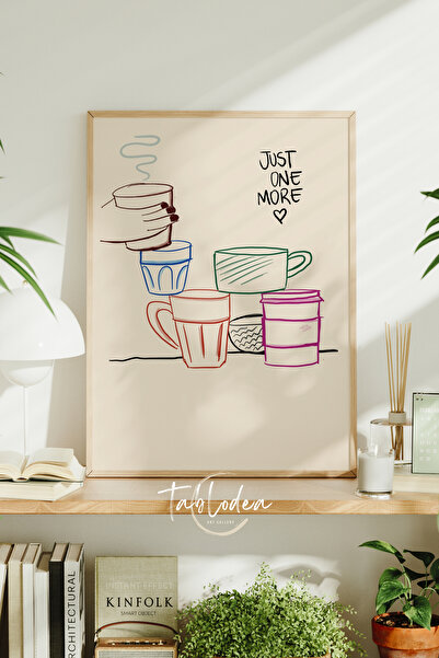 tablodea Poster înrămat cu decor pentru colțul de cafea, cu un mesaj „Doar în...