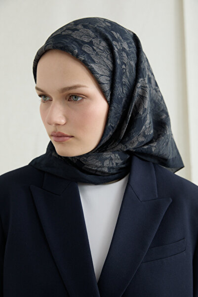 cs camellia scarf Eșarfă Mona din bumbac și viscoză - Negru nurcă