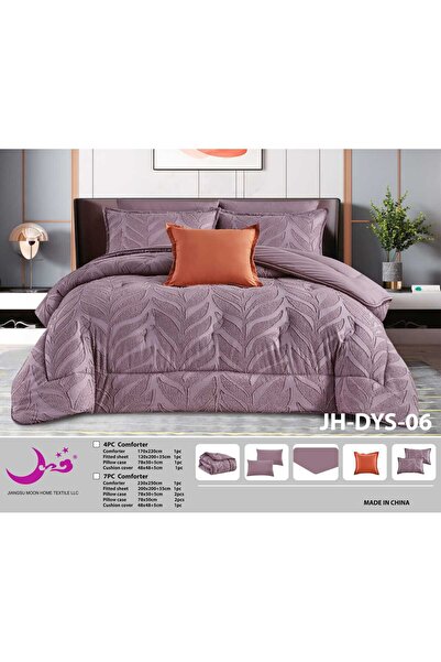 Moon Luxury Summer Double Quilt, Puffy, Embroidered, 7-Piece Set - Double Quilt