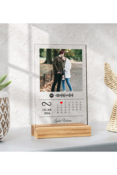 tablopix Spotify Plak Takvim Kişiye Özel