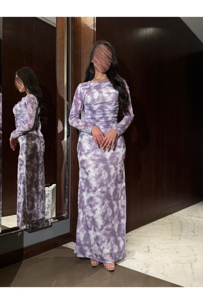 salsa-dresses A soft dress with mauve and white sequins