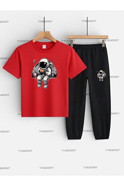 THEKONT SET PENTRU COPII CU IMPRIMEU NASA ASTRONAUT (TRIOC - PANTALONI DE TRE...