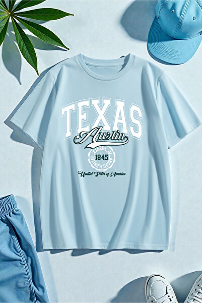 uyguntarz Unisex-T-Shirt mit Texas-Print-Design