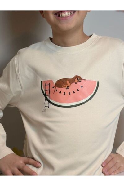 Mir KidsClup تي شيرت بأكمام طويلة من قماش الإنترلوك للجنسين