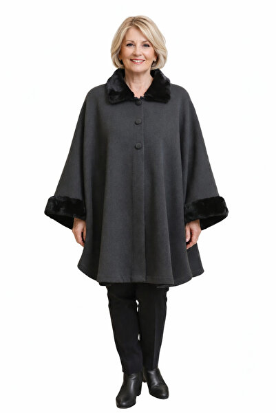 Butik Knitwear Steel Knitted Poncho