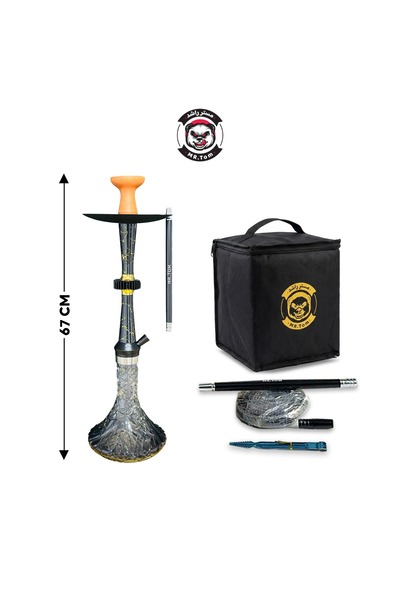 TOM MR.TOM Luxury Hookah with Black Carrying Case – Height 67 cm