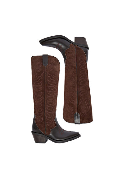 BADURA cowboy boots women brown EO-BAYLOR-5033-25