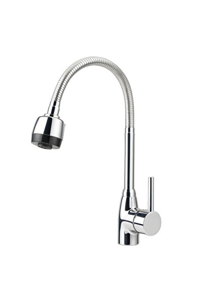 oemco Kitchen Faucet ITALOMIX, Flexible Pipe, Disperser, Connectors, Single H...