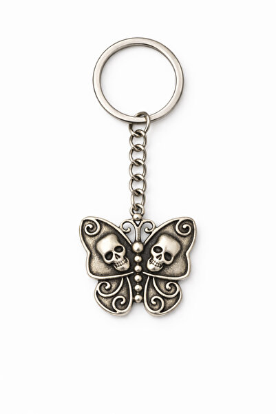 HER ŞEY NOTA www.herseynota.com Σκοτεινή Ψυχή Πεταλούδας – Ασημί Χρώμα με Λεπ...