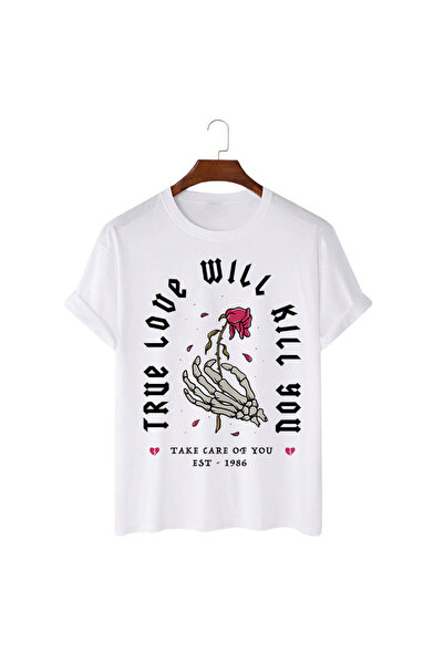 Kartier Unisex White T-Shirt True love
