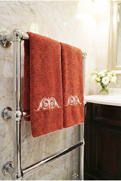 Motif Mağaza Set 2 prosoape de mână/față 50x100 cm - Brodate