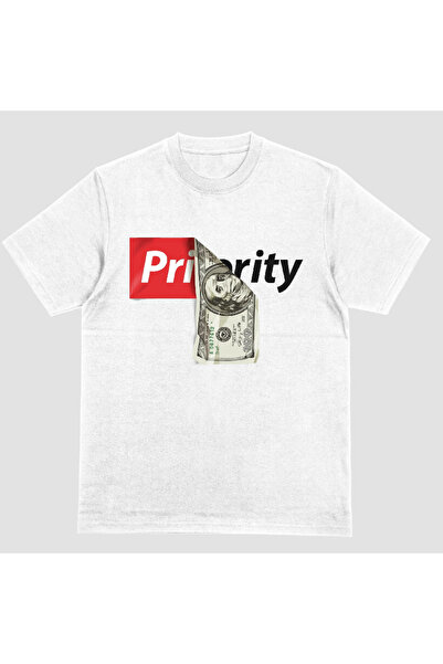 Kartier Unisex White T-Shirt Morning Vibes