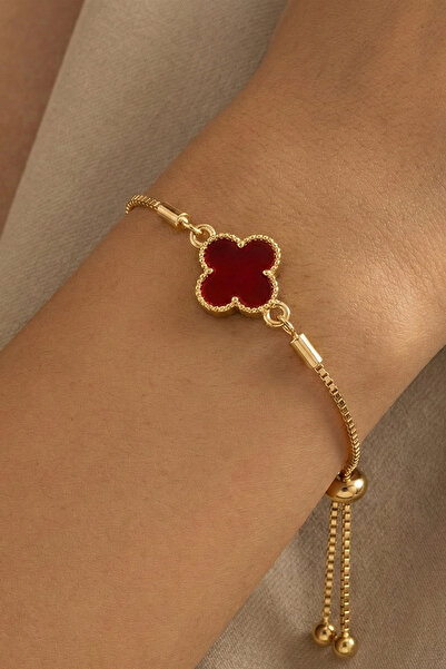 AURRARİ سوار ذهبي بحجر بوردو للإlevator