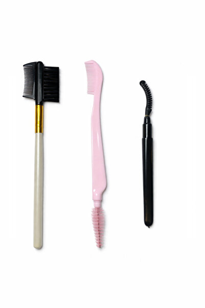 OEM Set accesorii sprâncene și gene – perie, pieptene și aplicator curb