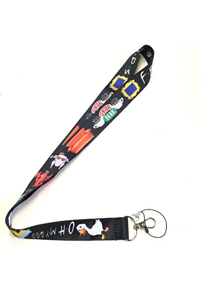 golden pineapple Mobile Phone Lanyard with Friends Design