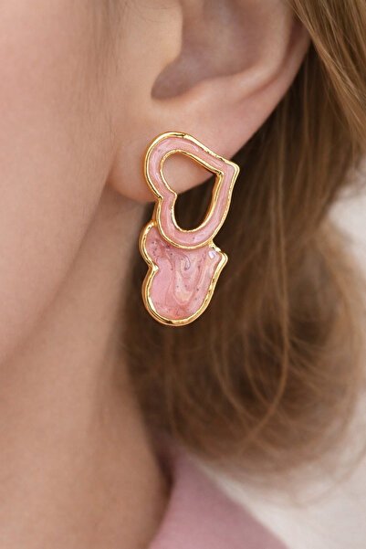 Glamluxe Double Heart Earrings