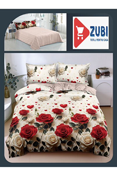 OEM 3D Satin Cotton Bedding, 4 Pieces, Double Bed, bed sheet 240x250 cm