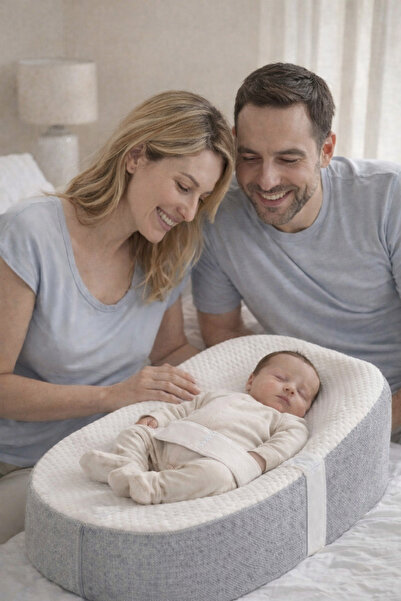 Bamgidoo Premium Yeni Doğan Önleyici Bebek Yatağı – Koruma Bantlı