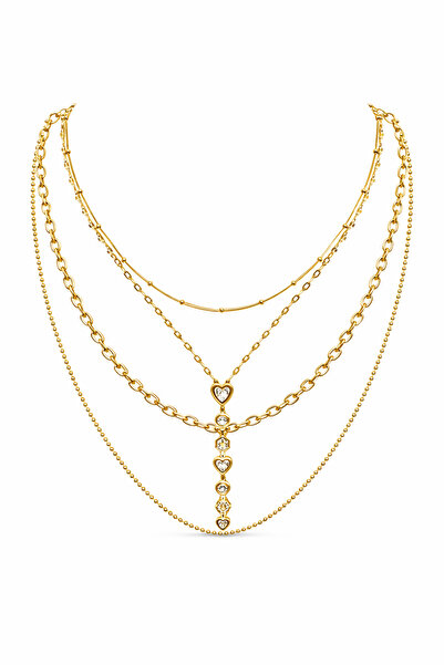 Venus Design Çelik Çoklu Kolye Seti