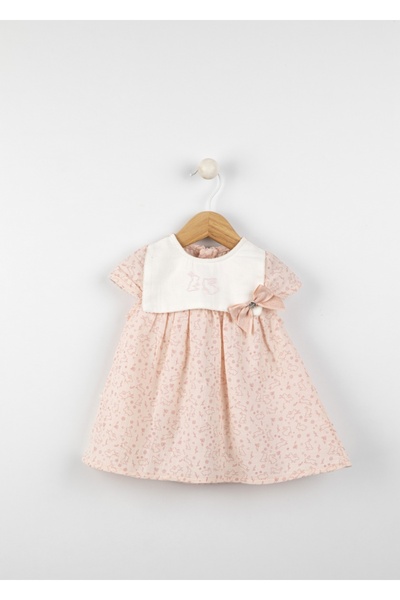 Babydola فستان أطفال من الموسلين بسحاب خلفي