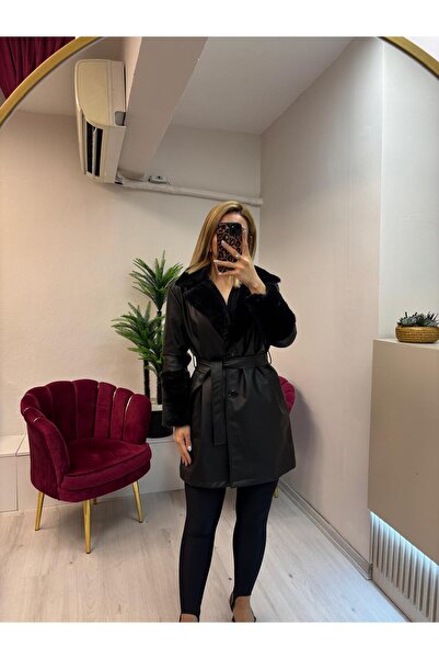 Enter Kolu Yakası Kürklü Kaban