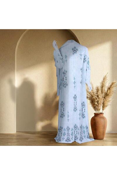 Melen Prayer robe with zipper - Diaa - White