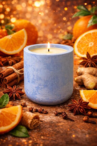 OEM Scented candle with Orange & Spices aroma, decorative candle for home and...