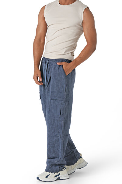 SilverStone بنطلون رجالي رصاصي يومي مريح