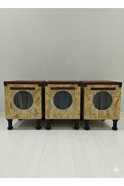 KARDEMİR AHŞAP 3 Adet OSB Kedi Kulübesi | Kedi Evi | Su Geçirmez Şıngıl Çatı ...