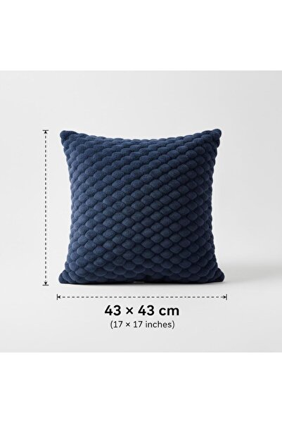 AL SAHIR GARMENT INDUSTRY L.L.C Premium Bubble Cushion Cover 43×43 cm – Soft Textured Decorative Throw Pillow Case, Plush 3D Rais