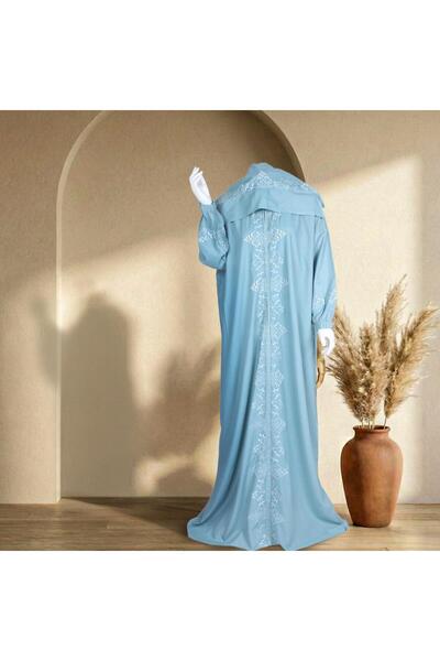 Melen Prayer robe embroidered with a zipper - Forgiveness - Heavenly