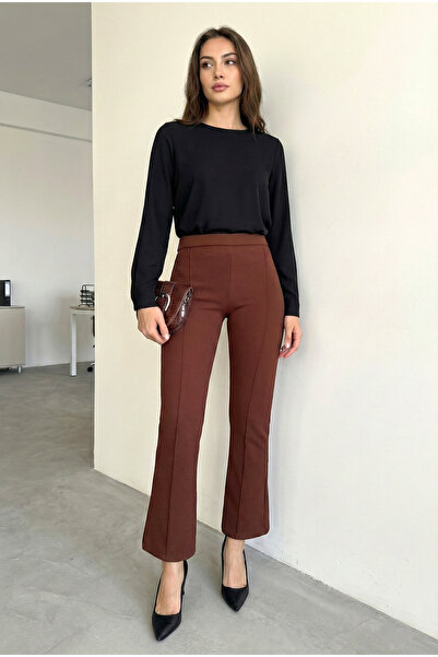 MODAQU Çimalı Spanish Style Trousers - Brown