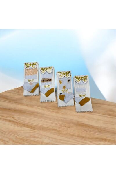 socksbox Girls' socks set made of soft Turkish knitted wool (12 pieces)