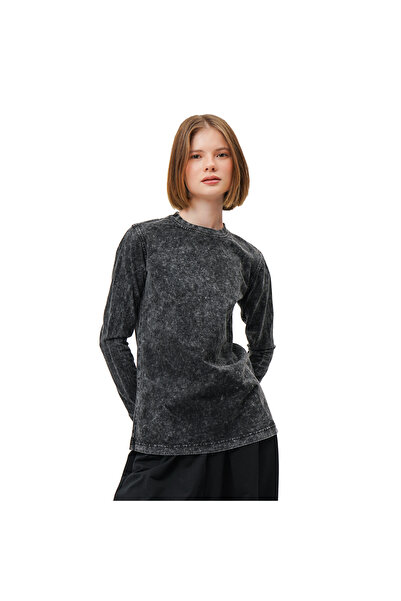 Mod Kids Longsleeve Damski 100% Bawełna Stonewash Luźny Krój Rozmiar L